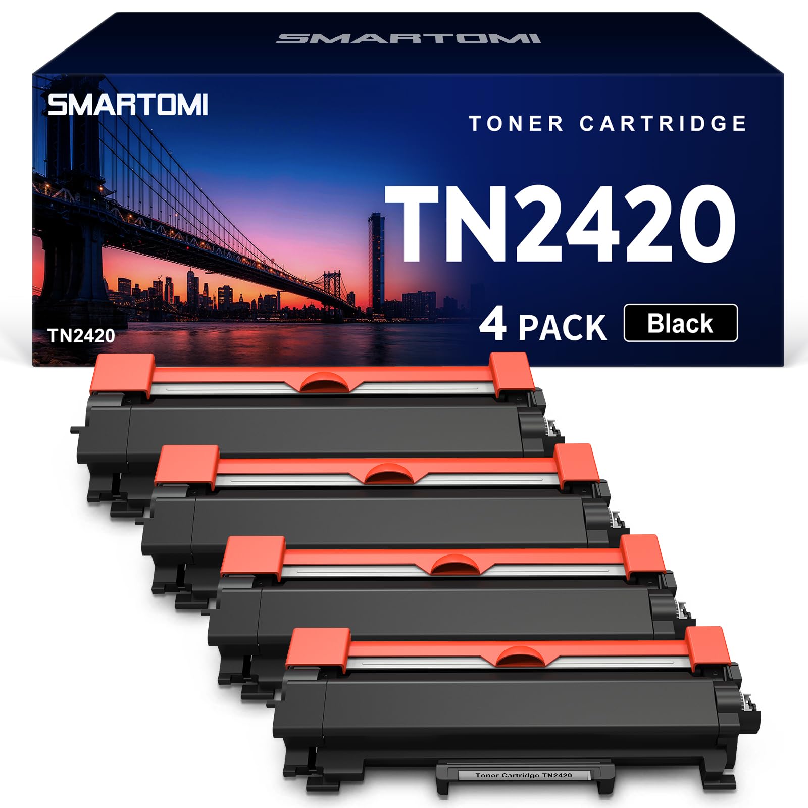 SMARTOMI TN2420 TN2410 Toner Cartridge Replacement for Brother TN2420 TN2410 for Brother MFC-L2710DW HL-L2350DW DCP-L2530DW HL-L2310D HL-L2370DN MFC-L2710DN MFC-L2730DW MFC-L2750DW DCP-L2510D