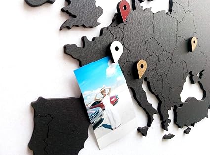Amazon Com World Map Wall Art Wooden World Map Decor Wall