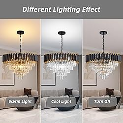 Aixialin 10-Light Large Crystal Chandelier