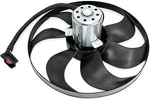 PartsFlow Radiator Cooling Fan Left for 2000-2006 Audi TT/TT Quattro for 1999-2006 Volkswagen Golf for 1999-2005 Volkswagen Jetta 1J0959455F