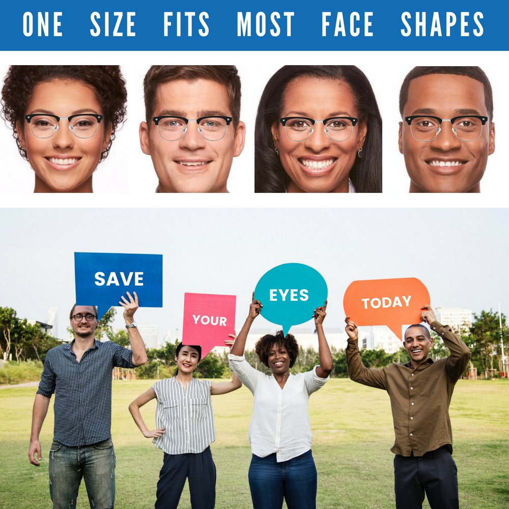 Teddith Blue Light Blocking Glasses for Computer Blocking UV Headache Anti Eye Strain Clear Lens Men/Women Black …