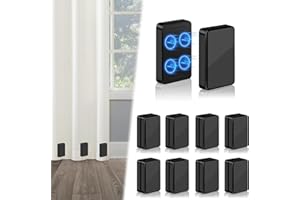 ANGAR 16pcs Outdoor Curtain Weights, Upgraded Heavier-Duty Waterproof Curtain Magnets Weights Outdoor, for Home Patio Drapery, Shower, Flags, Tablecloth to Stop Heavy Wind, Black