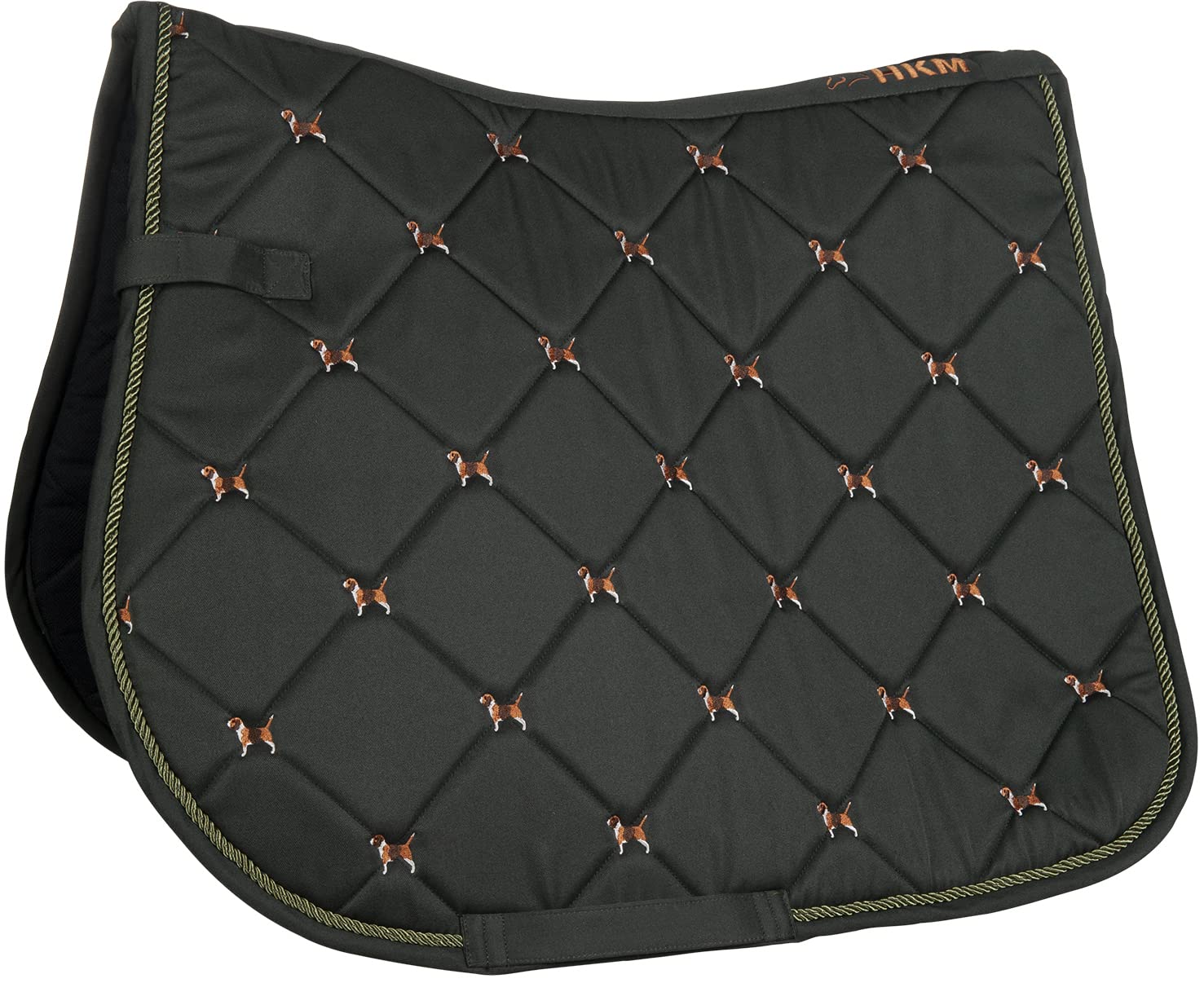 Hkm Adult Jodhpurs Summer Denim Easy-3/4 Silicone Trim 6100 Trousers, Denim Blue, 76