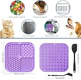 Azyh 2 Licking Mat for Dogs & Cats with 77 Suction Cups 20x20 cm view 2