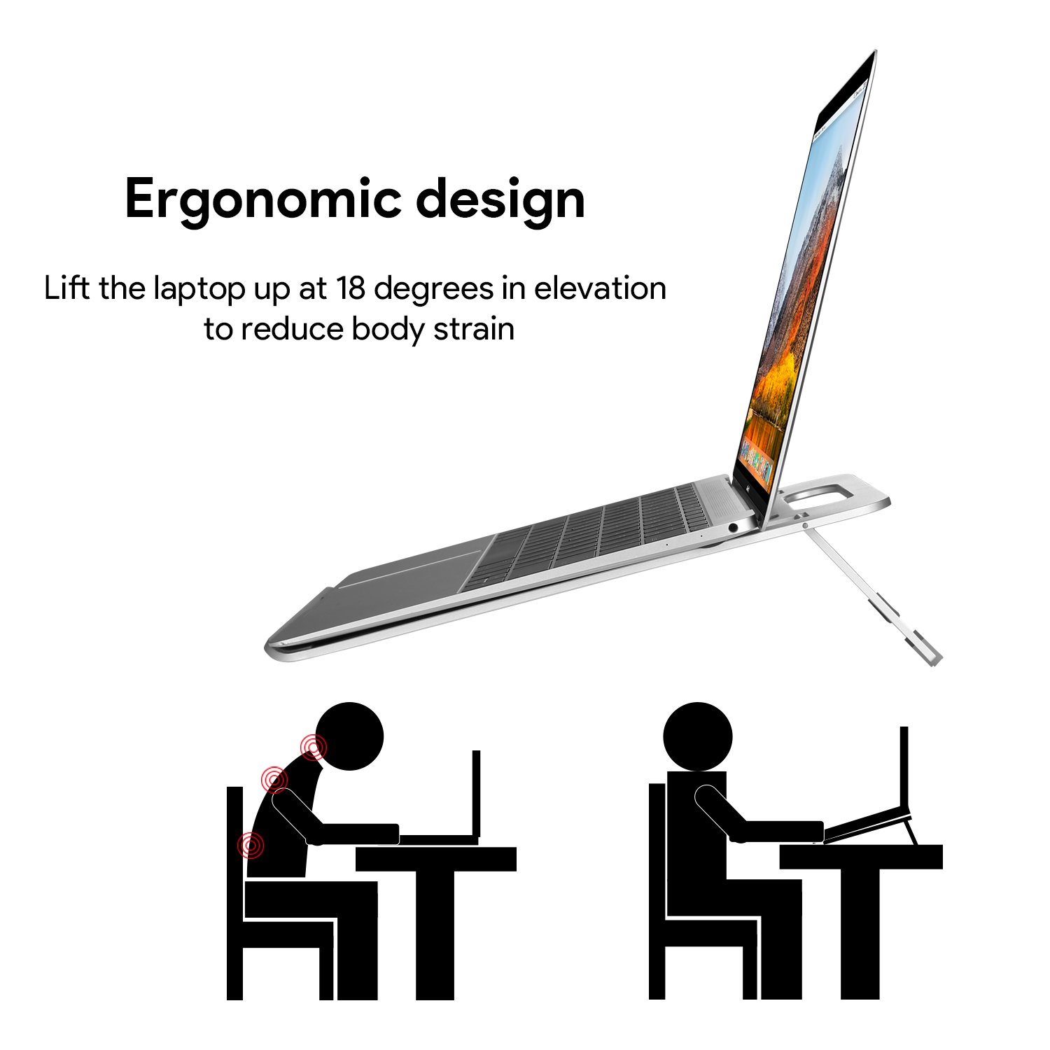 NATOL Supporto per PC Portatile, Supporto per Notebook 11\