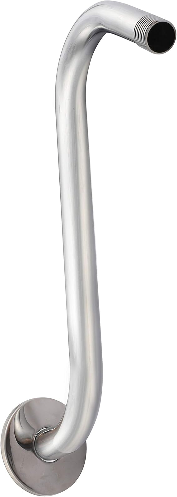 Houseables Shower Head Extension Arm, Pipe Riser with Flange, 10