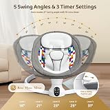 Fdlscpem Baby Swing Chair Electric Bouncer 0–10 Months Bluetooth Music 5 Angles view 2