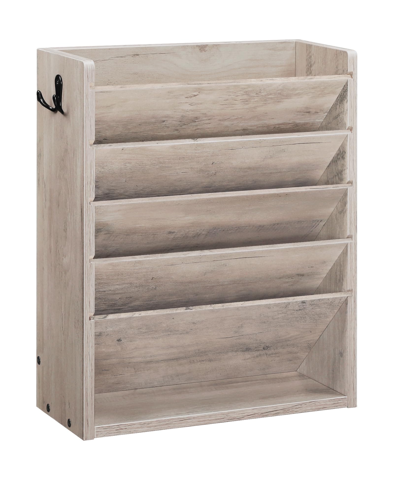 CHOEZON Wall File Organizer, 6-Tier Vertical Mount