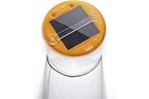MPOWERD Luci Original: Solar Inflatable Camping Lantern, 65 Lumens, Clear Finish + Warm White LEDs, Lasts Up to 24 hrs, Waterproof, Camping, Backpacking, Travel, Power Outages, Emergencies