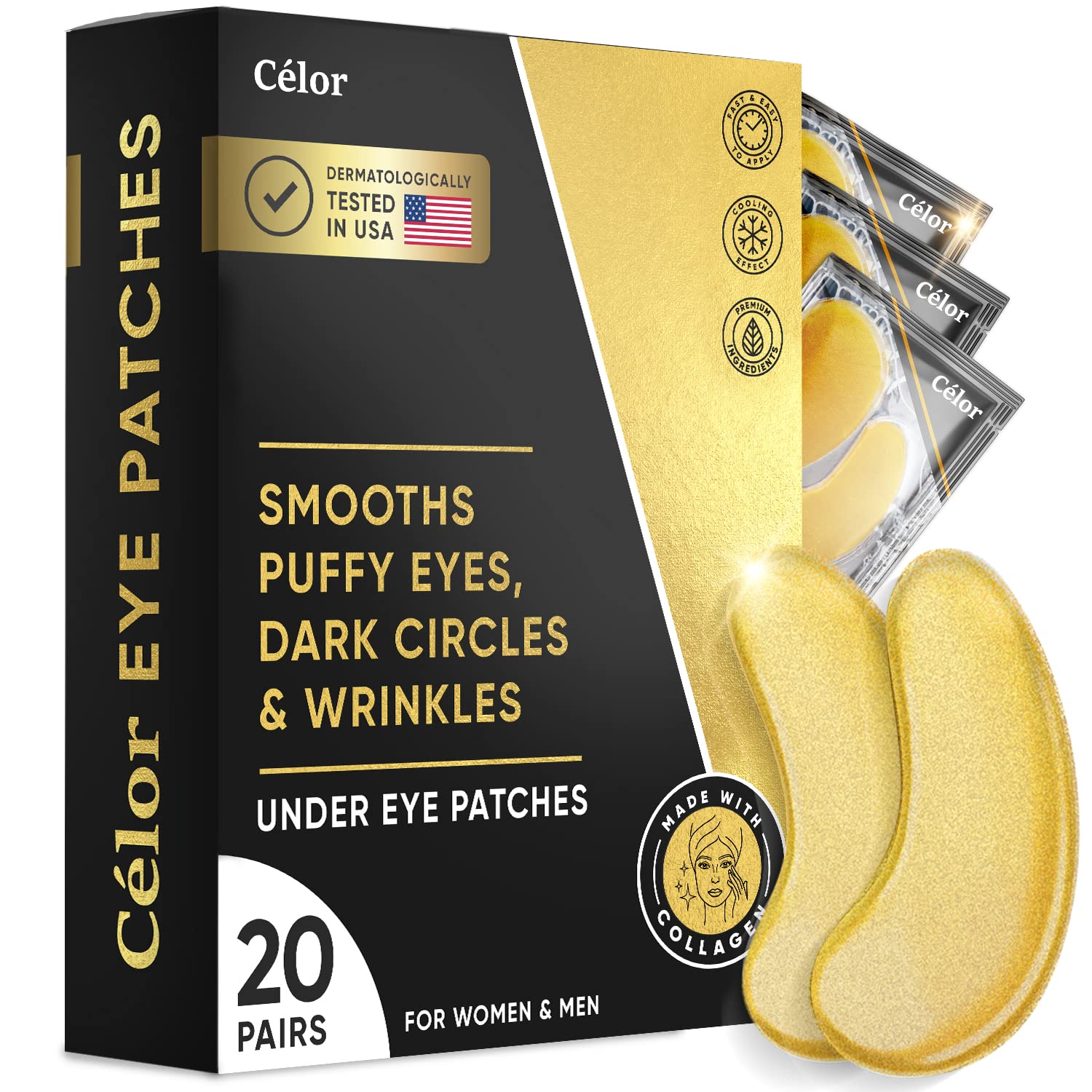 CÉLOR Under Eye Patches (20 Pairs) - Golden Eye