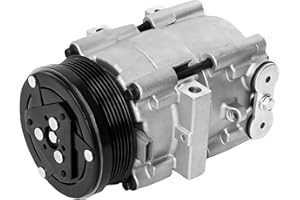 AUTODEVIL AC Compressor Fit for F-150 F-150 Heritage F-250 Super Duty F-450 Super Duty Excursion Mustang Mark LT Crown Victoria Town Car Grand Marquis, 4.6L 5.4L 6.8L, Air Conditioning Compressor with Clutch