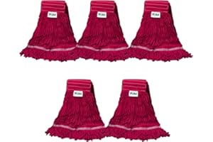 KLHB-YF Heavy Duty Wet Industrial Cleaning Mop Head – Mop Head Replacement Perfect Cotton Washable Mop Head Replacement for Commercial & Home Cleaning