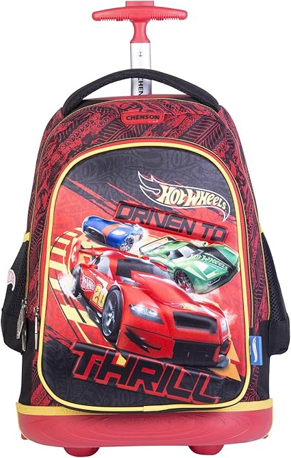 mochila con ruedas hot wheels