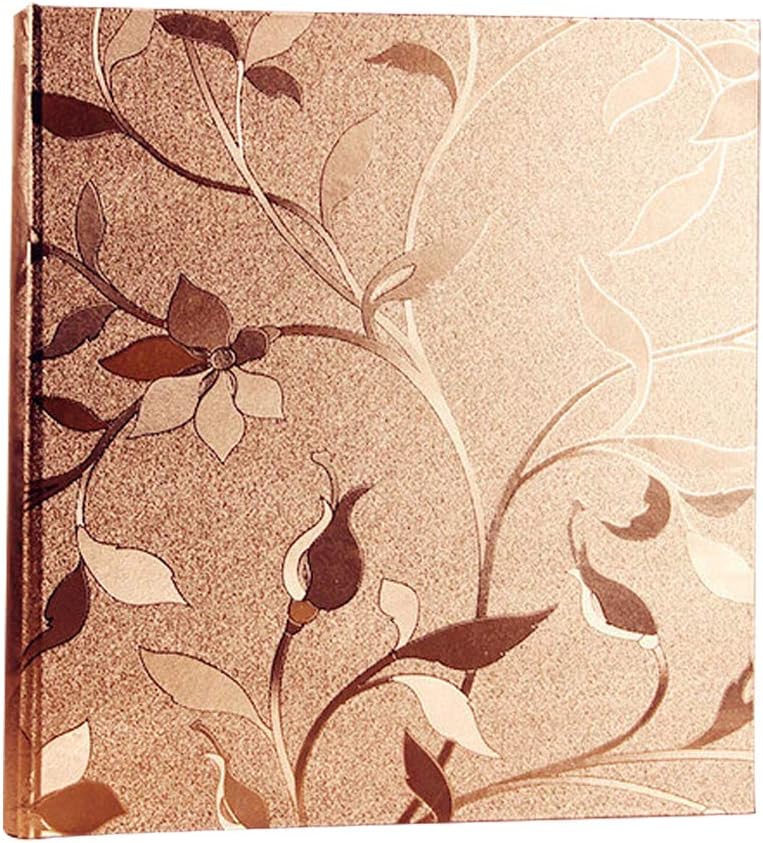 PU Leather Cover Photo Album can Hold 4x6 600 Photos Used for Family Wedding Anniversary Baby Festival Photo Album Gift(Champagne Gold)