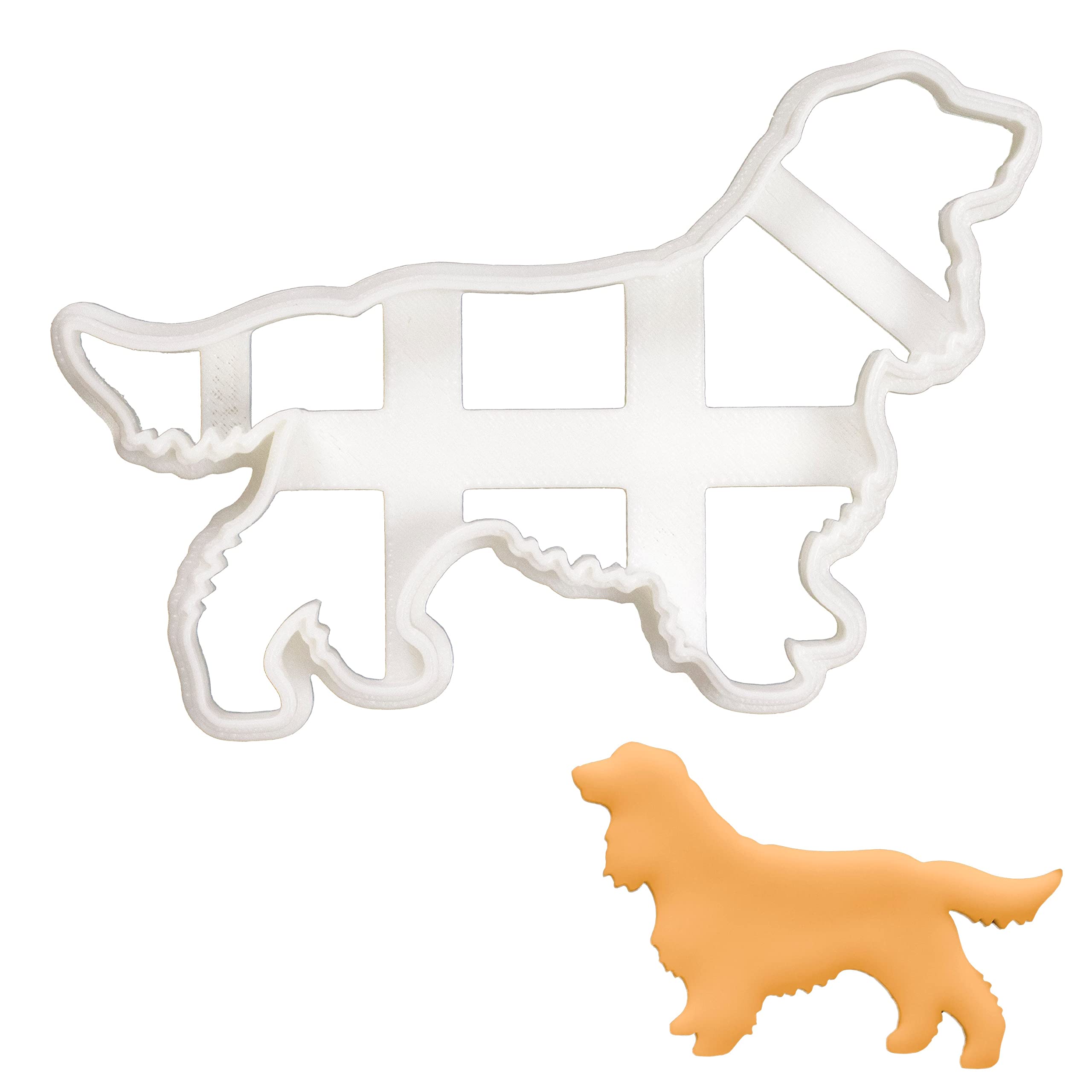 BAKERLOGY Show Cocker Spaniel Silhouette Cookie Cutter - Detailed Biscuit Cutter Design for Baking and Crafts, Ideal on Fondant, Dough, Clay