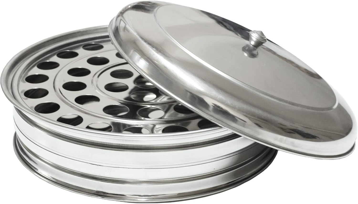 Buy Communion Tray Stackable (Stainless Steel Mirror Polish) with Food
