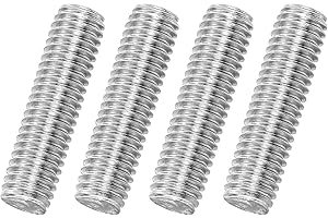 MECCANIXITY 4Pack M8x30mm Fully Threaded Rod, 316 Stainless Steel Right Hand All Thread Screw Studs for Furniture Assembly Fa