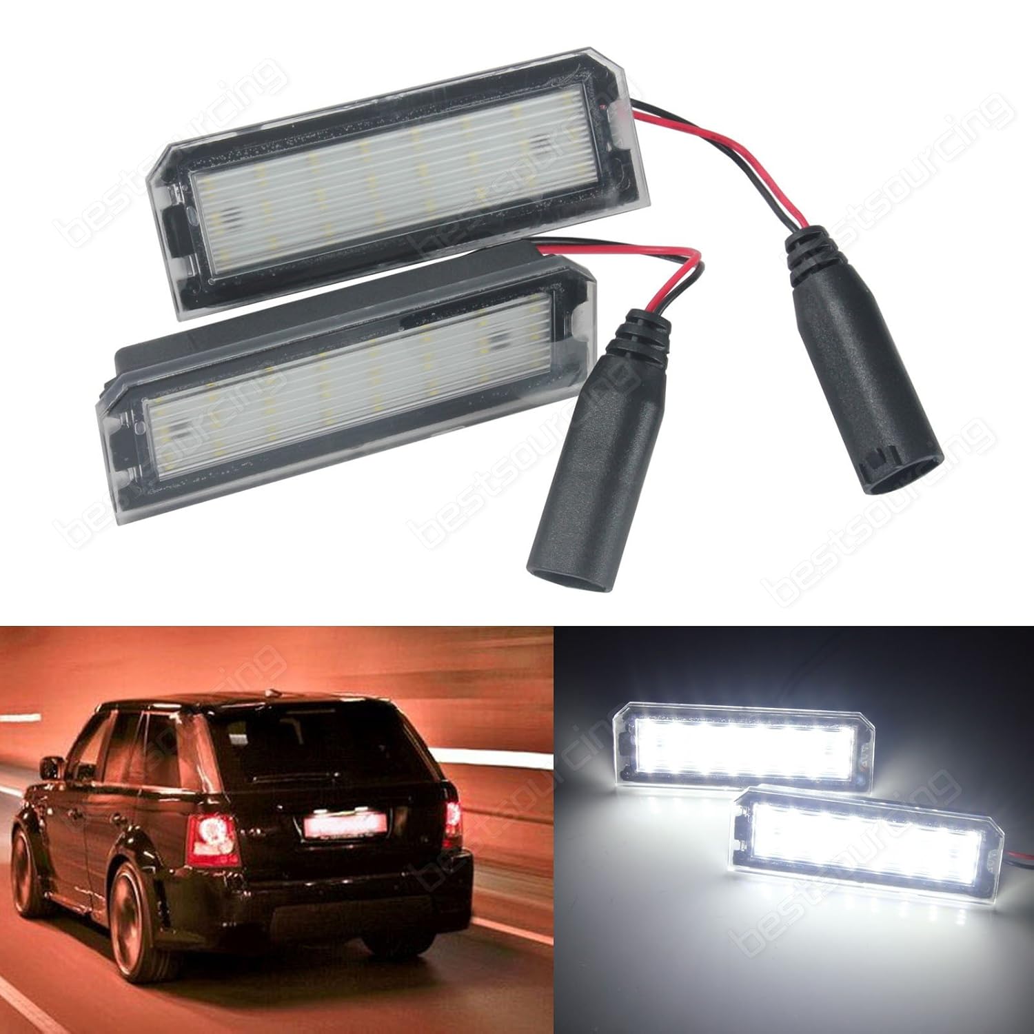 Amazon.com: BSLighting Land Rover Range Rover LED License Number Plate Light  No Error L405 Sport L494: Automotive