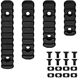 wipboten Picatinny Rail Mount Set Polymer 5 Slot 7 Slot 9 Slot 11 Slot Picatinny/Weaver Rail Black