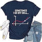 Qskall Womens Teacher Shirts Math Teacher T-Shirt Teaching Tee Top