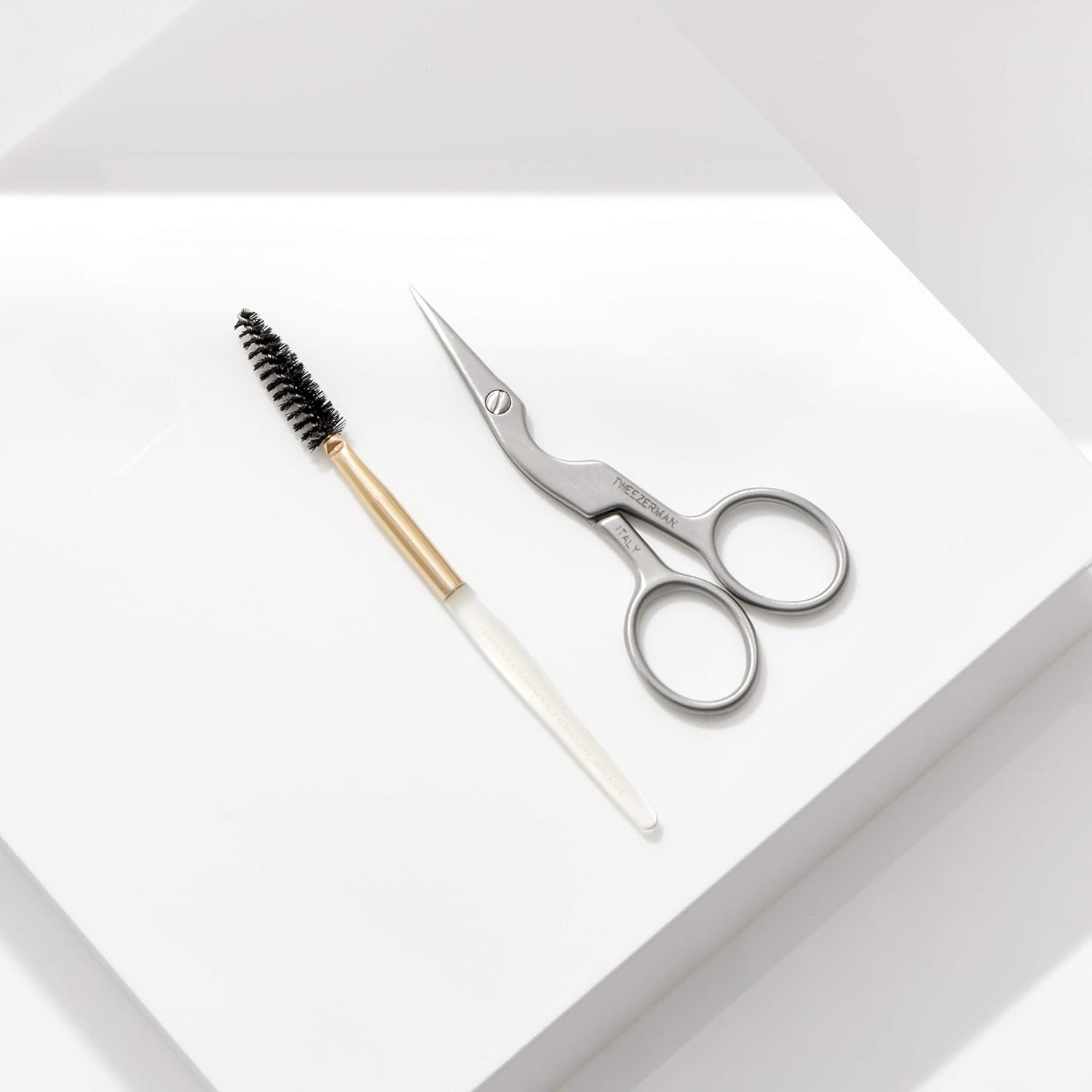 Tweezerman Brow Shaping Scissors and Brush: Beauty
