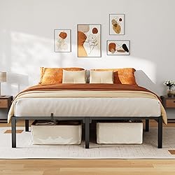 GarveeHome 14 Inch King Bed Frame, Heavy Duty Metal