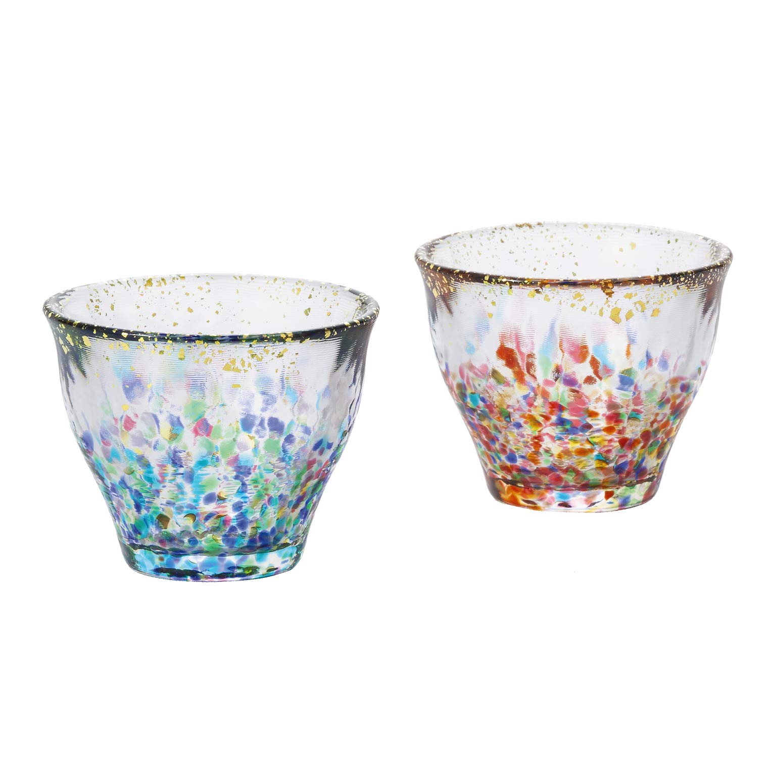 Aderia FS-71564 Tsugaru Vidro Glass Pair Set, 3.0 fl oz (85 ml), Made in Japan, Gift Box