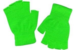 DOOVID Fingerless Gloves Winter Knit Warm Gloves for Women Men Stretch Mittens Half Finger Gloves