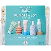 Dabble &amp; Dollop Baby Bath Gift Set &ndash; Newborn Essentials with Tear-Free Baby Soap, Bubble Bath, Lotion, Diaper Cream &amp; Balm, Fragrance-Free &amp; Safe for Sensitive Skin (5 Full-Sized Products)