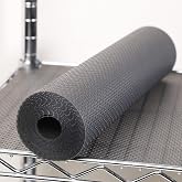 FLPMIX Wire Shelf Liner 16 inch Wide, Thick Pantry Shelf Liner, Standard Size (16 by 197 Inch, Transparent Grey), Easy to Cut, Waterproof Plastic Cabinets Drawer Liner