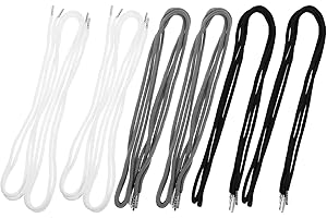 SUPVOX 12pcs Replacement Drawstring Cord for Hoodie and Sweatpants, Elastic Pant Waist Tightener Rope