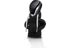 Lohca Car Gear Shift Knob Cover Hoodie, Gear Stick Knobs Cover, Car Shifter Cover, Cute Car Interior and Automotive Accessories, Black