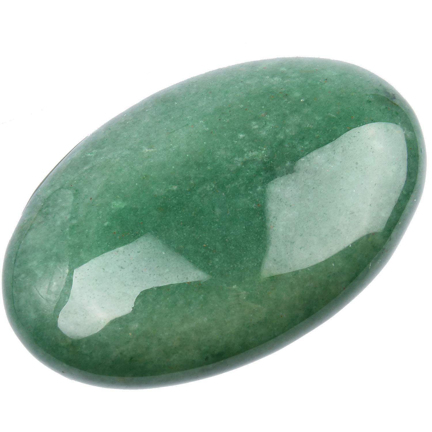 June&Ann Natural Green Aventurine Palm Stones, Healing Gemstone Therapy Worry Crystal Stones for Meditation Chakra Balancing Collection, Oval Shape