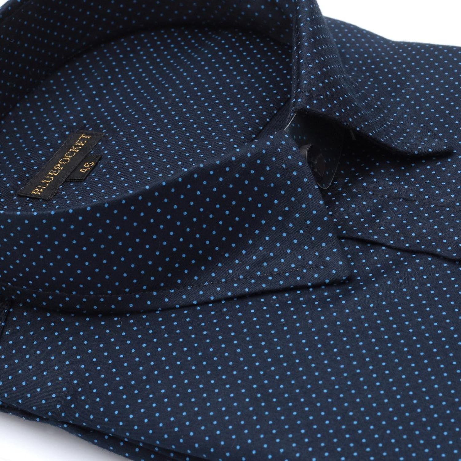 bluepocket formal shirts for men. cotton, regular fit, rounded hemlines