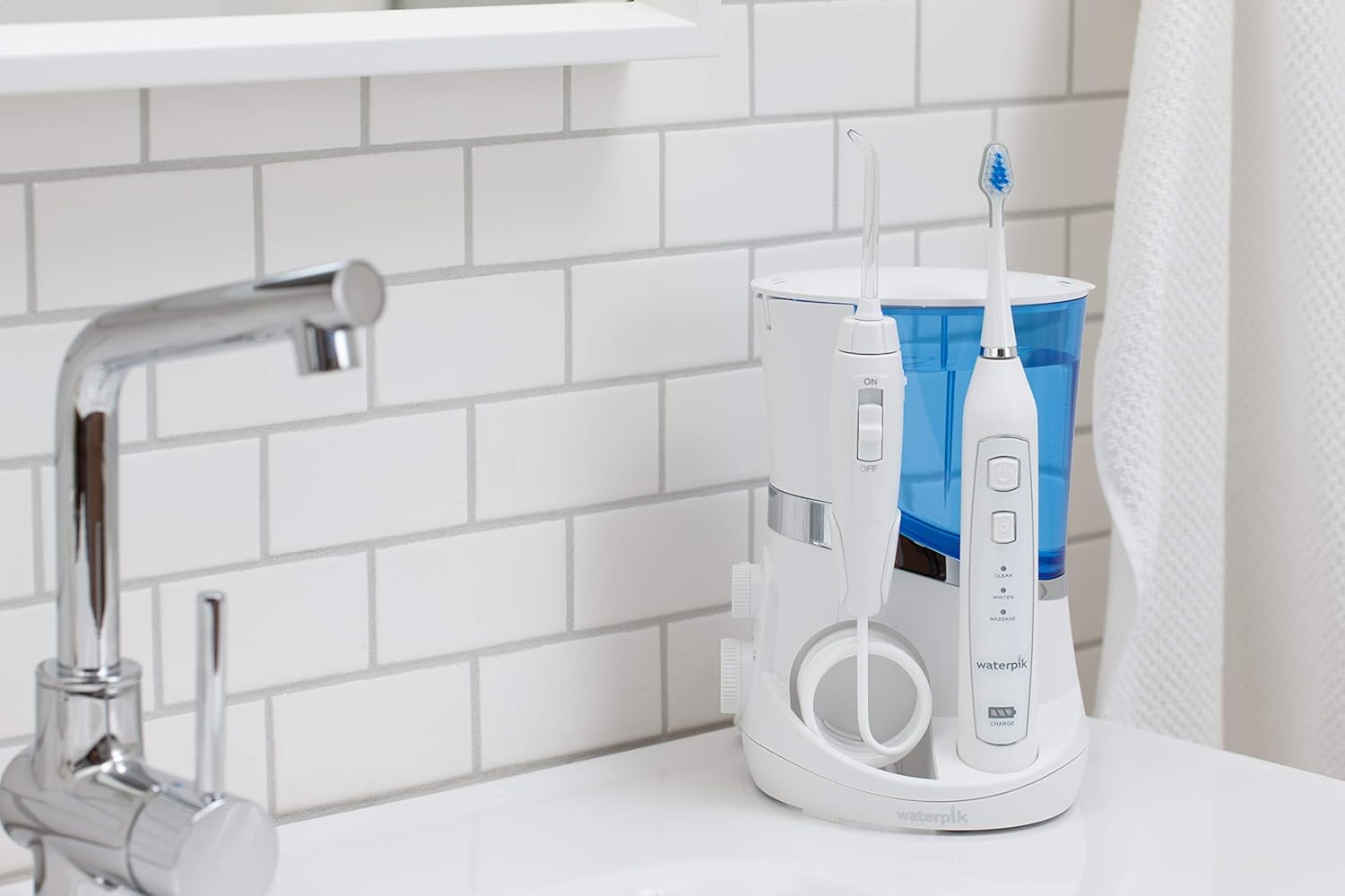 Waterpik - Irrigador dental Waterpik con cepillo de dientes ultrasónico