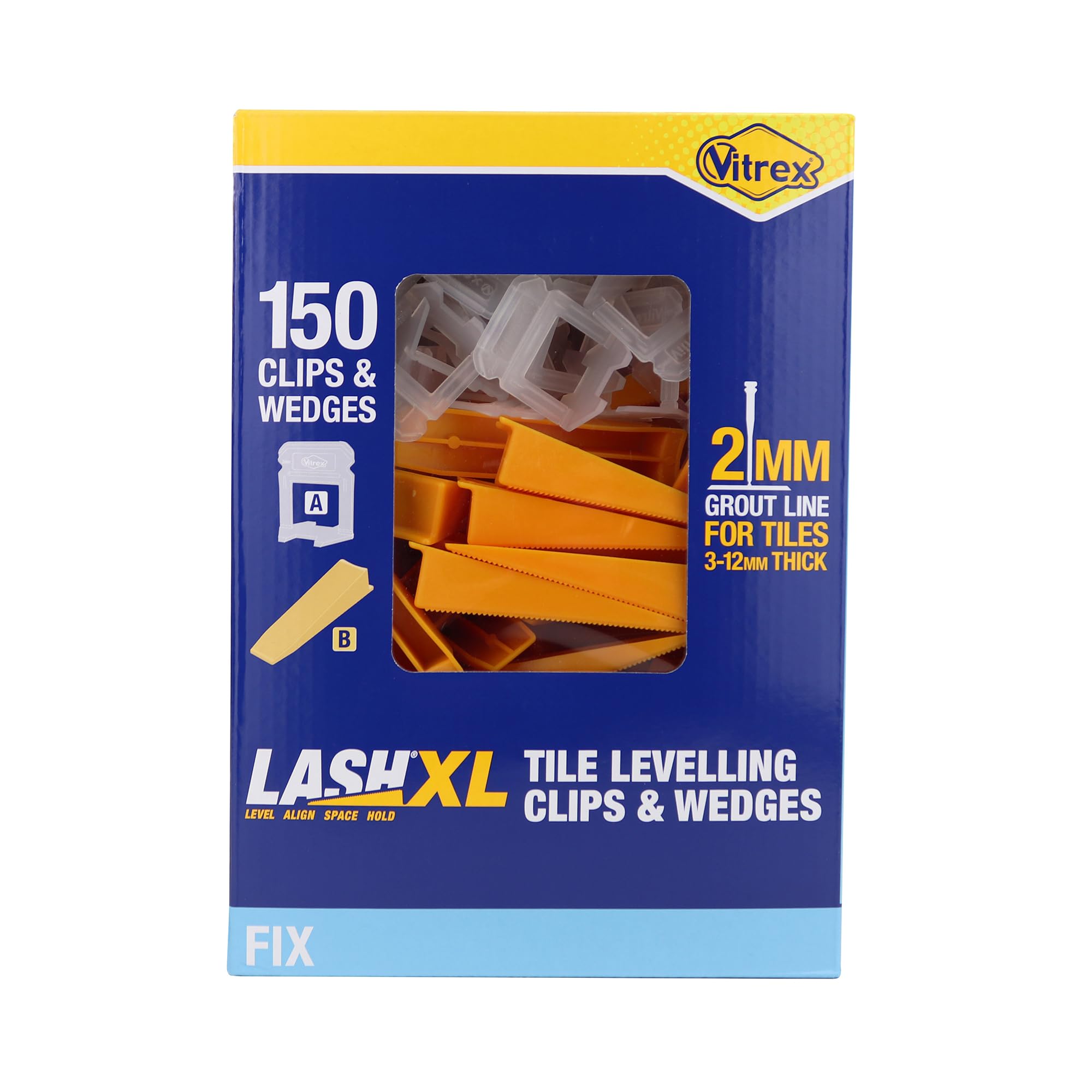Vitrex LASH Floor Tile Levelling Wedges - 100 Pack