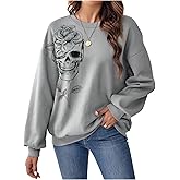 Verdusa Women's Goth Oversized Sweatshirt Streetwear Pullover Tops Fall Clothes
