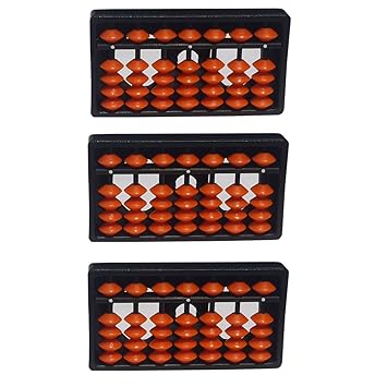 ABIRIA 7 Rod Orange Abacus KIT Set of 3