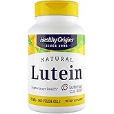 Healthy Origins Lutein 20 mg (Lutemax 2020 with Zeaxanthin, Non-GMO, Vegan, Eye Support), 180 Veggie Gels