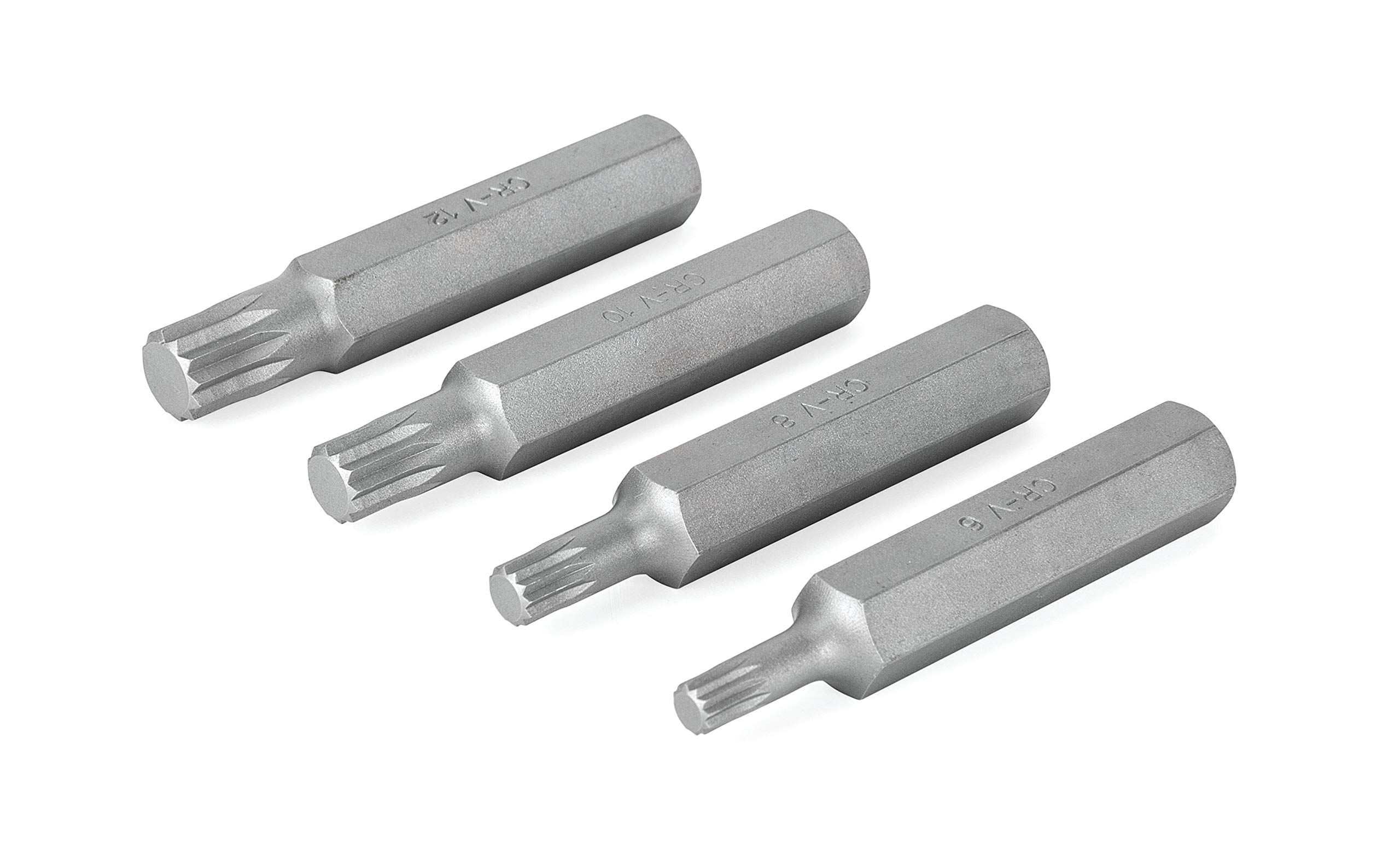 Titan 16164 1/2" Drive XZN Triple Square Bit Set, 4 Piece