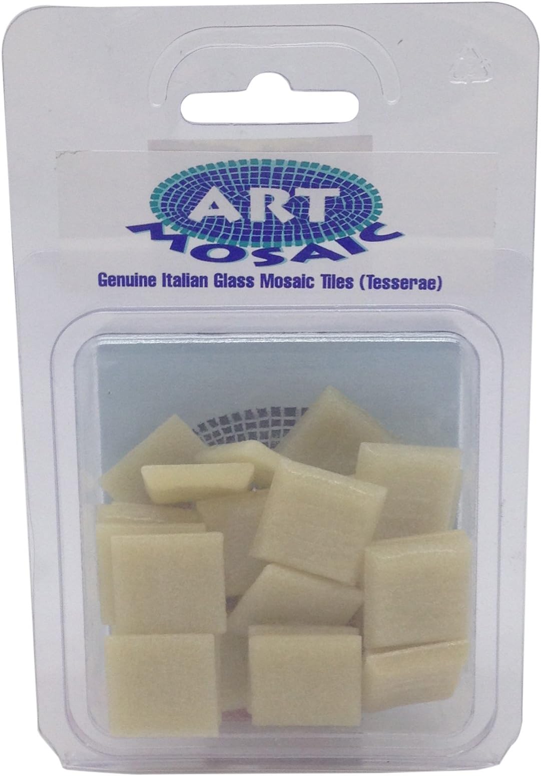 Art Mosaic 100gms Pale Beige, Indoor or Outdoor Mosaic Tiles-Frost/Fade Resistant, 9 x 2.5 x 14.5 cm