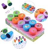 ZSRVAJ 10 Pcs Zoo Animal Self-Inking Stamps for Kids Crafting Birthday Gift view 3