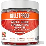 Bulletproof Apple Cider Vinegar Max Sugar-Free Gummies, 60 Count, Keto Supplement for Cravings