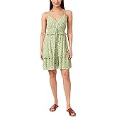 WallFlower Women's Maxine Short Fit & Flare Rayon Gauze Ruffle Dress