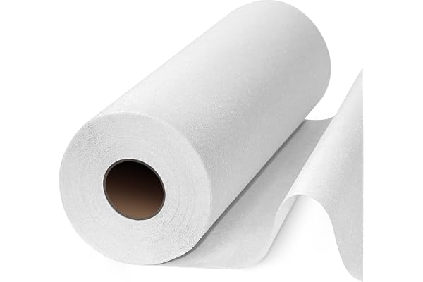 PLANTIONAL Medium Weight White Iron-On Non-Woven Fusible Interfacing: 11.6" x 30yd Interfacing Iron On Polyester Single-Sided