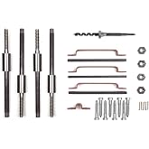 Nelson Treehouse Tree Fort Hardware Kit - 4 Tree Attachment Bolts, 3 Dynamic Uplift Arrestors, 1 Static Uplift Arrestor, 4 Hex Nuts, 1 Installation Kit