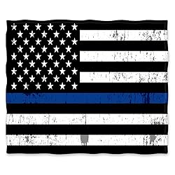 Jekeno Blue Line Police Blanket United States