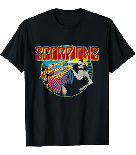 Amazon.com: Official Scorpions Savage Amusement World Tour T-Shirt
