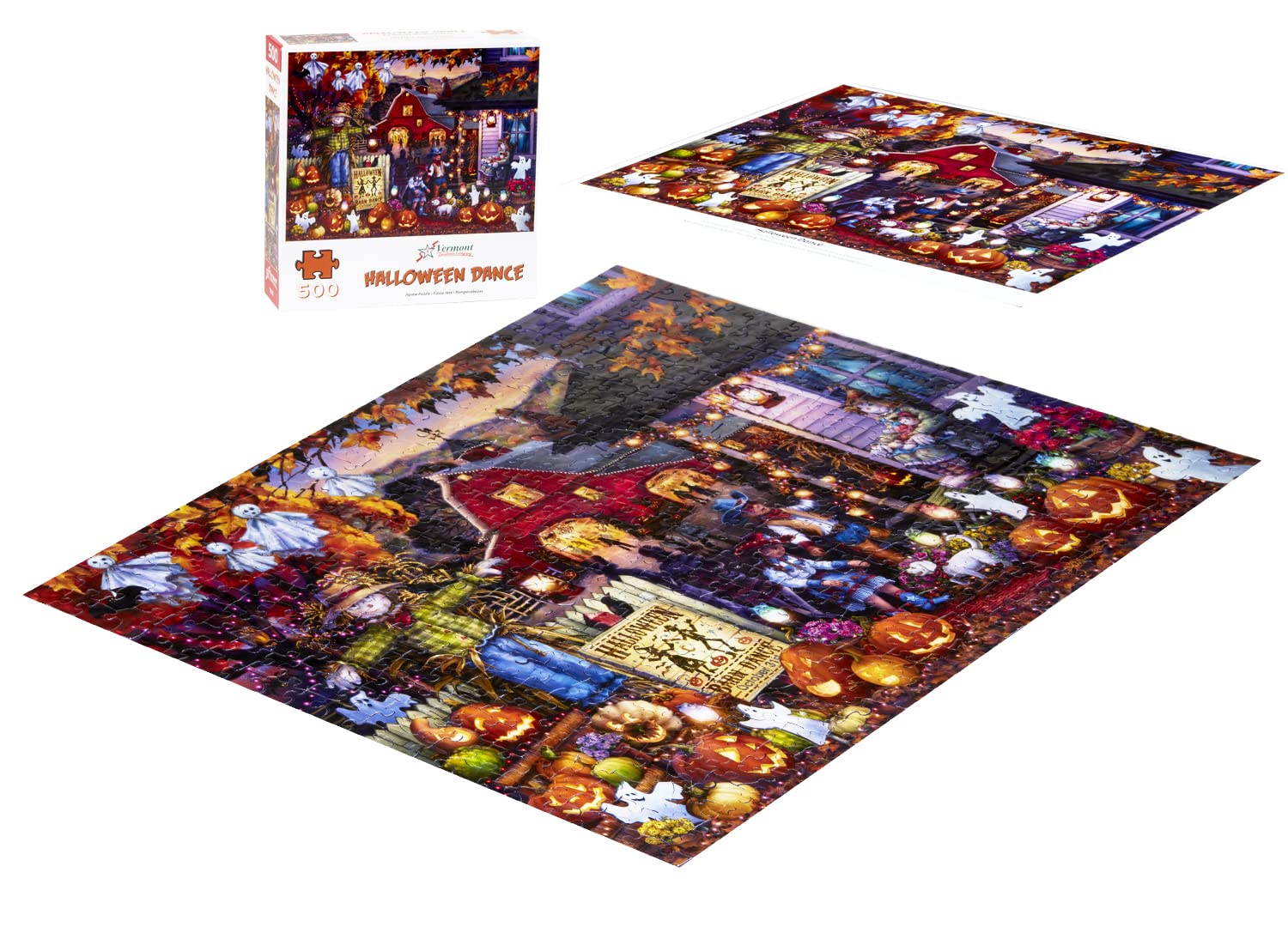 Vermont Christmas Company Halloween Dance Jigsaw Puzzle 500 Piece