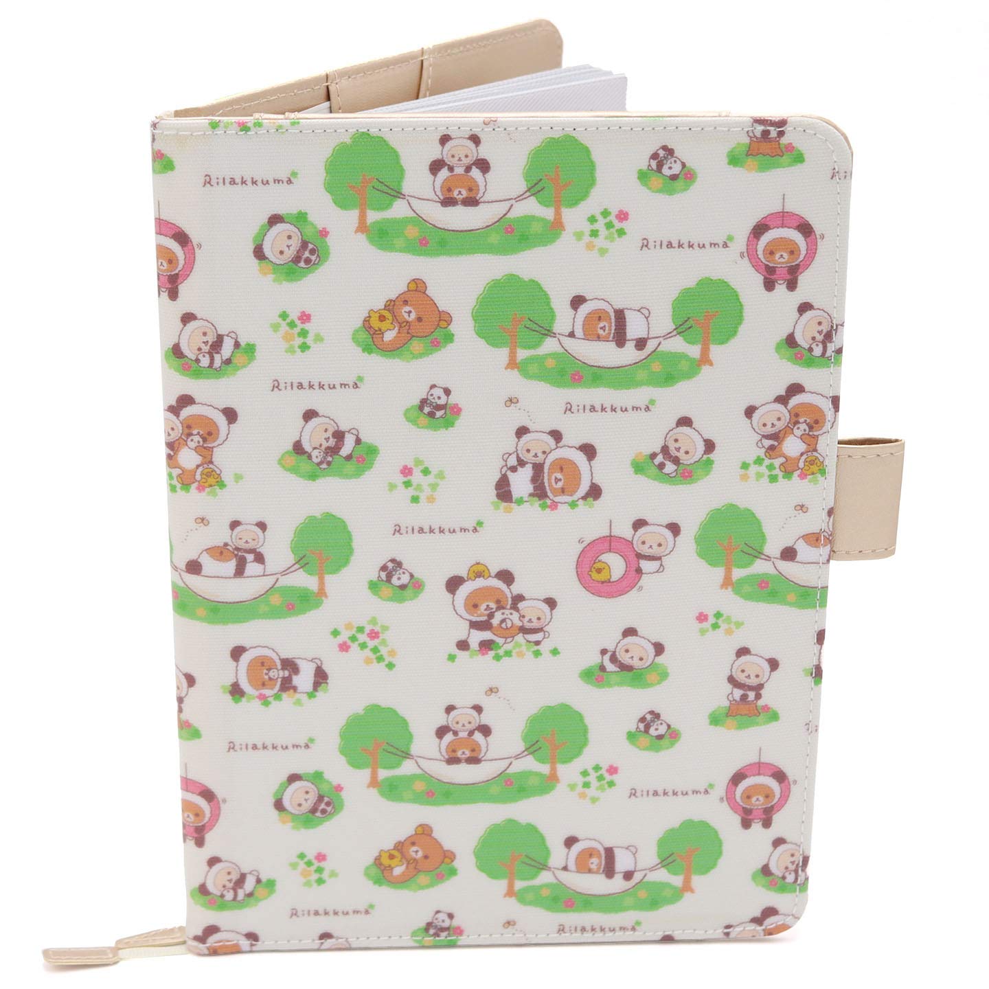 Baby Health Book Cover - Panda Design - A5 Size 15x20cm - Flaps to Store Ordances